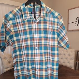 Patagonia Organic Cotton Men's Plaid Shirt.  Size Large